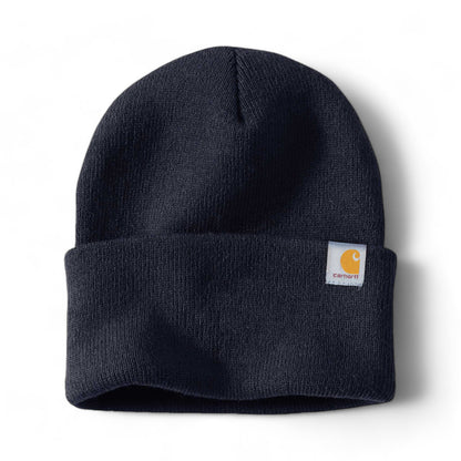 Front view of Carhartt CT104597 custom hat in navy