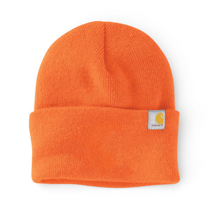 Right side view of Carhartt CT104597 custom hat in brite orange