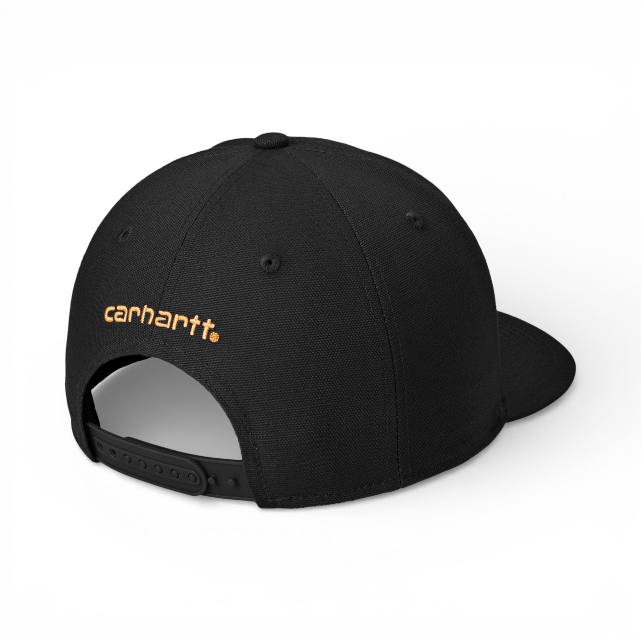 Back view of Carhartt CT106665 custom hat in black