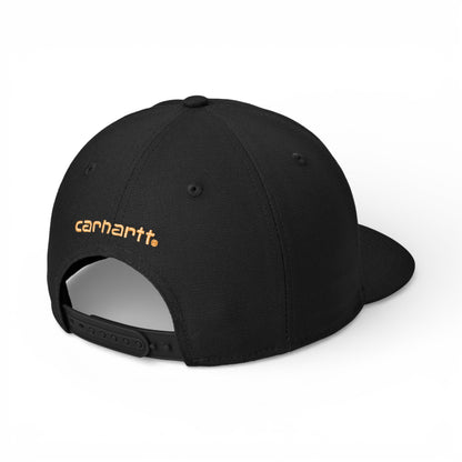 Back view of Carhartt CT106665 custom hat in black