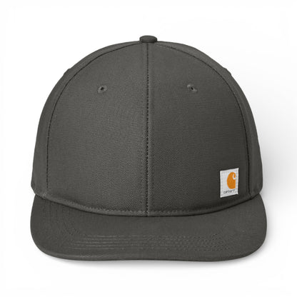 Front view of Carhartt CT106665 custom hat in gravel