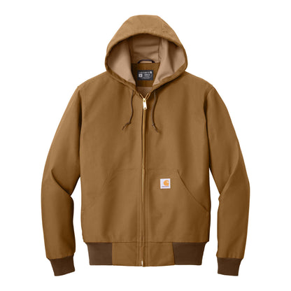 Carhartt CT106678 custom jacket in carhartt brown, front view