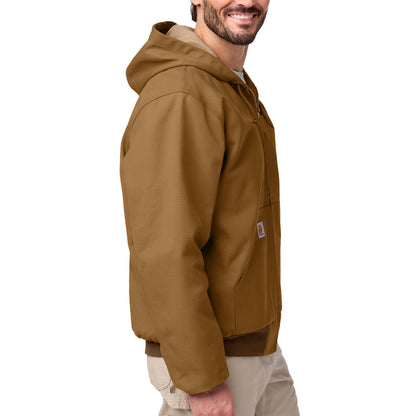 Carhartt CT106678 custom jacket in carhartt brown, right side view