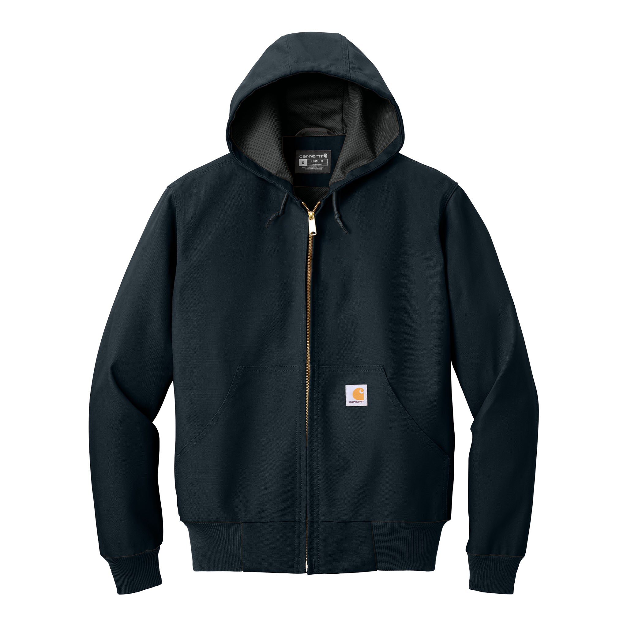 Carhartt CT106678 custom jacket in dark navy, front view