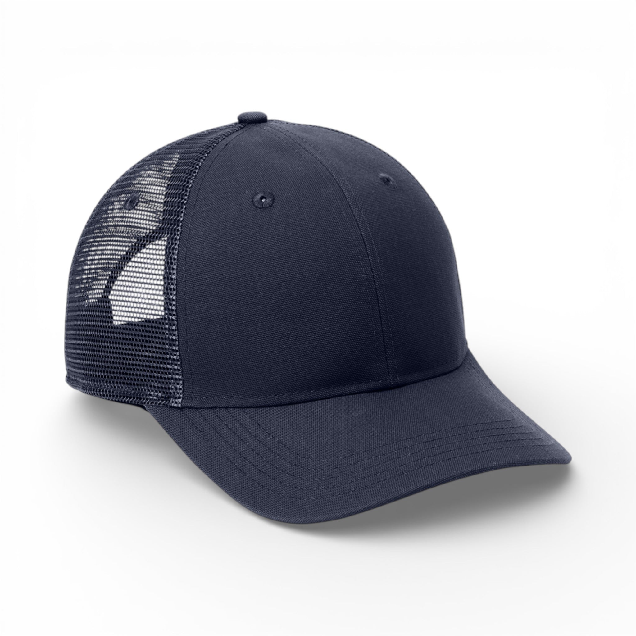 Right side view of Carhartt CT106687 custom hat in navy