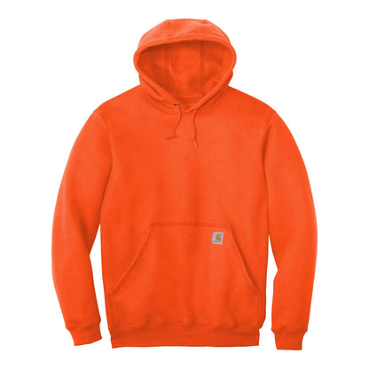 Carhartt CTK121 custom hoodie in brite orange, front view