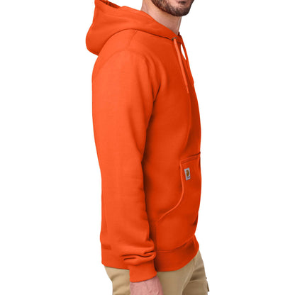 Carhartt CTK121 custom hoodie in brite orange, right side view