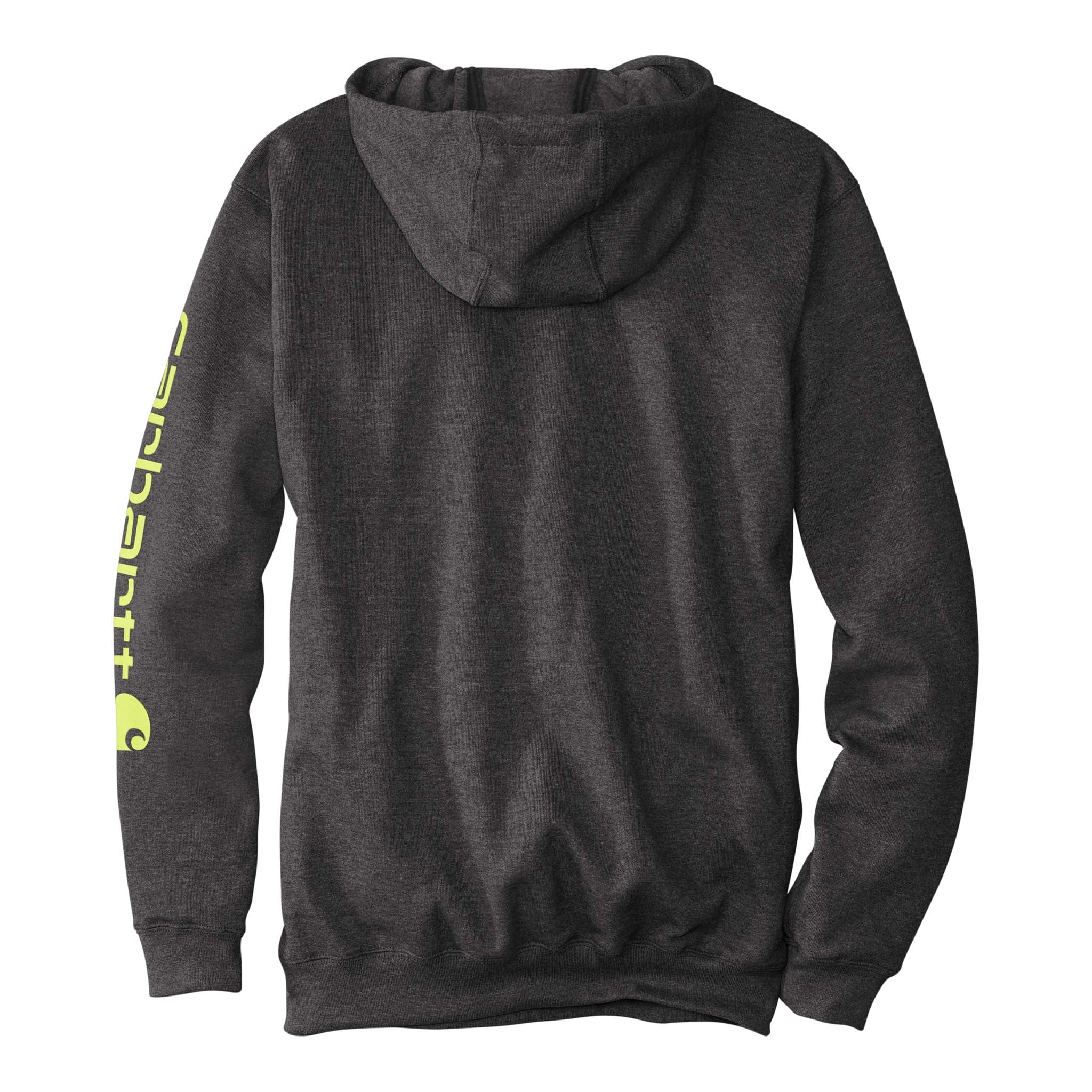 Carhartt CTK288 custom hoodie in carbon heather, back view