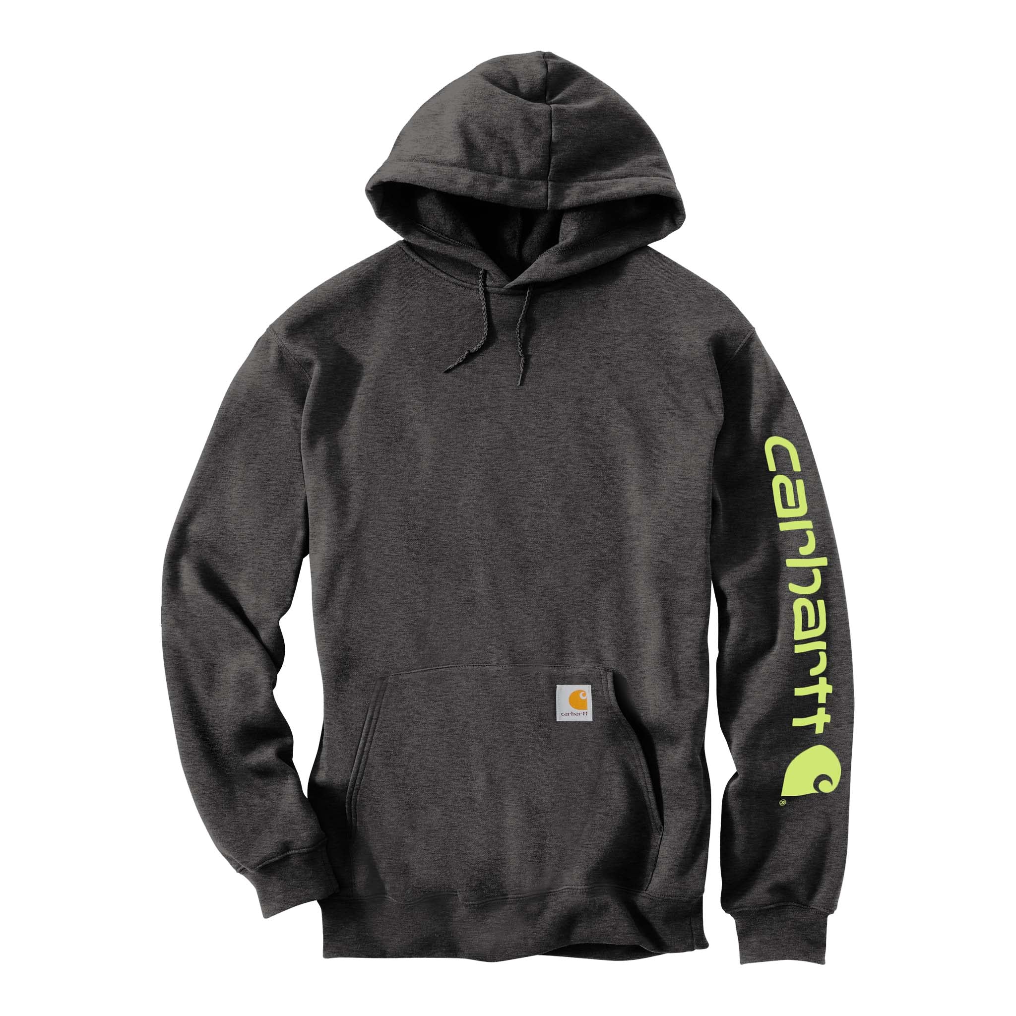 Carhartt CTK288 custom hoodie in carbon heather, front view