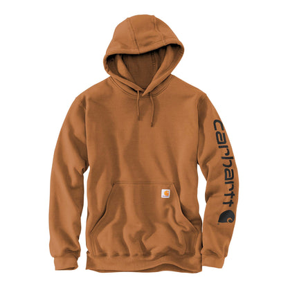 Carhartt CTK288 custom hoodie in carhartt brown, front view
