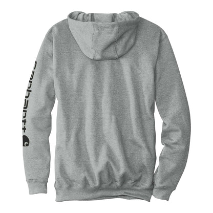 Carhartt CTK288 custom hoodie in heather grey, back view