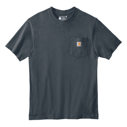 Carhartt CTK87 custom short sleeve t-shirt in bluestone, front view