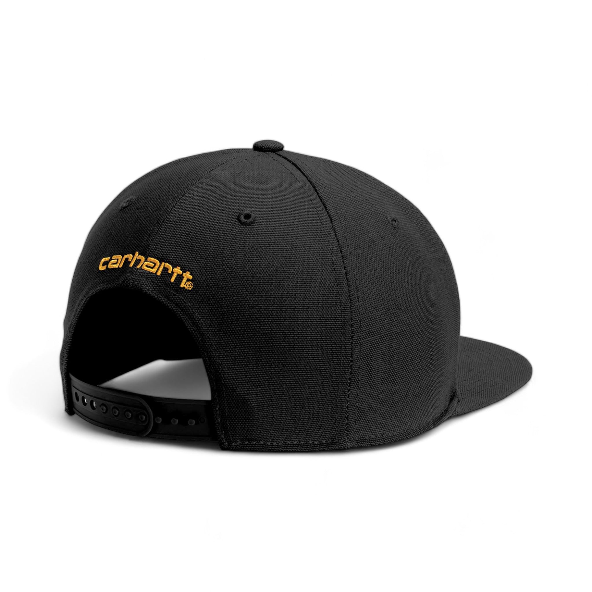 Back view of Carthartt CT101604 custom hat in black