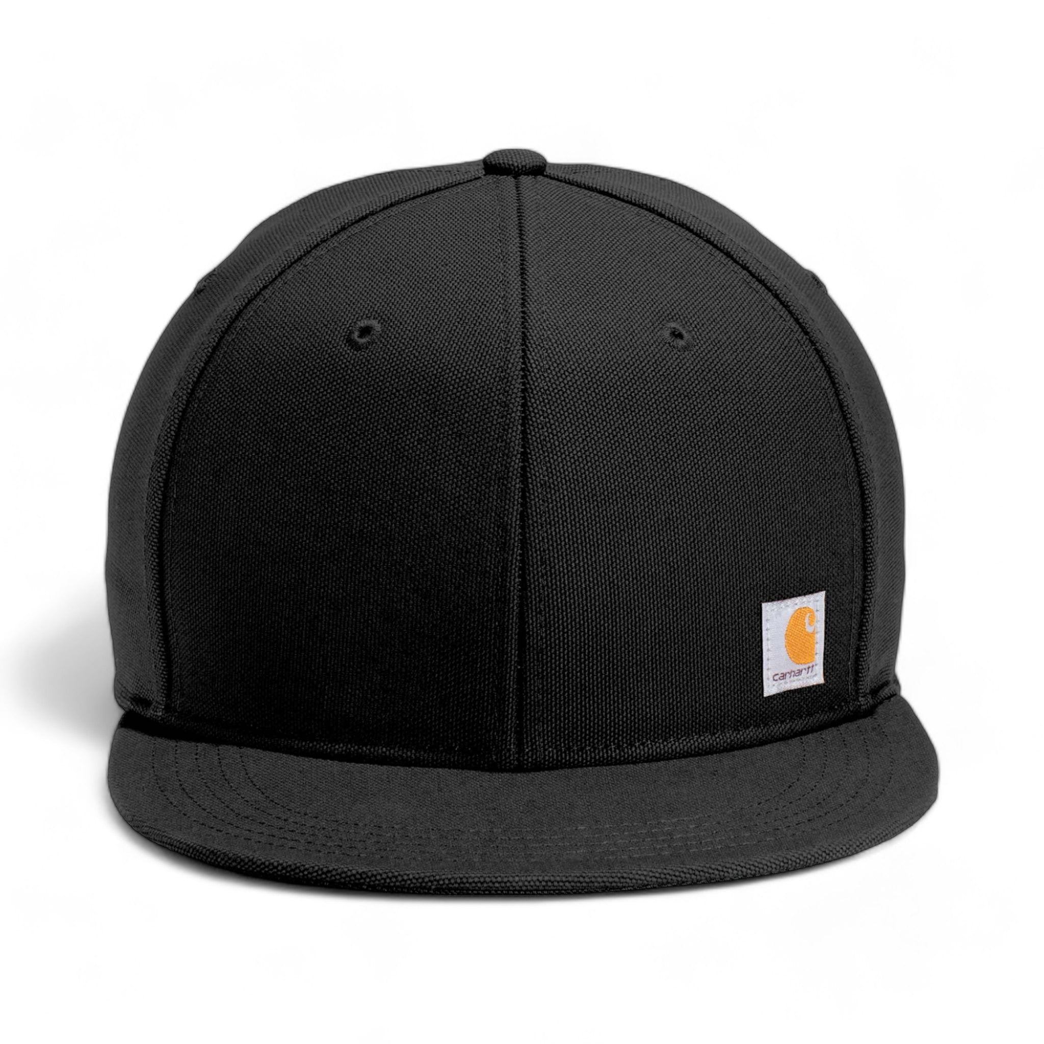 Front view of Carthartt CT101604 custom hat in black