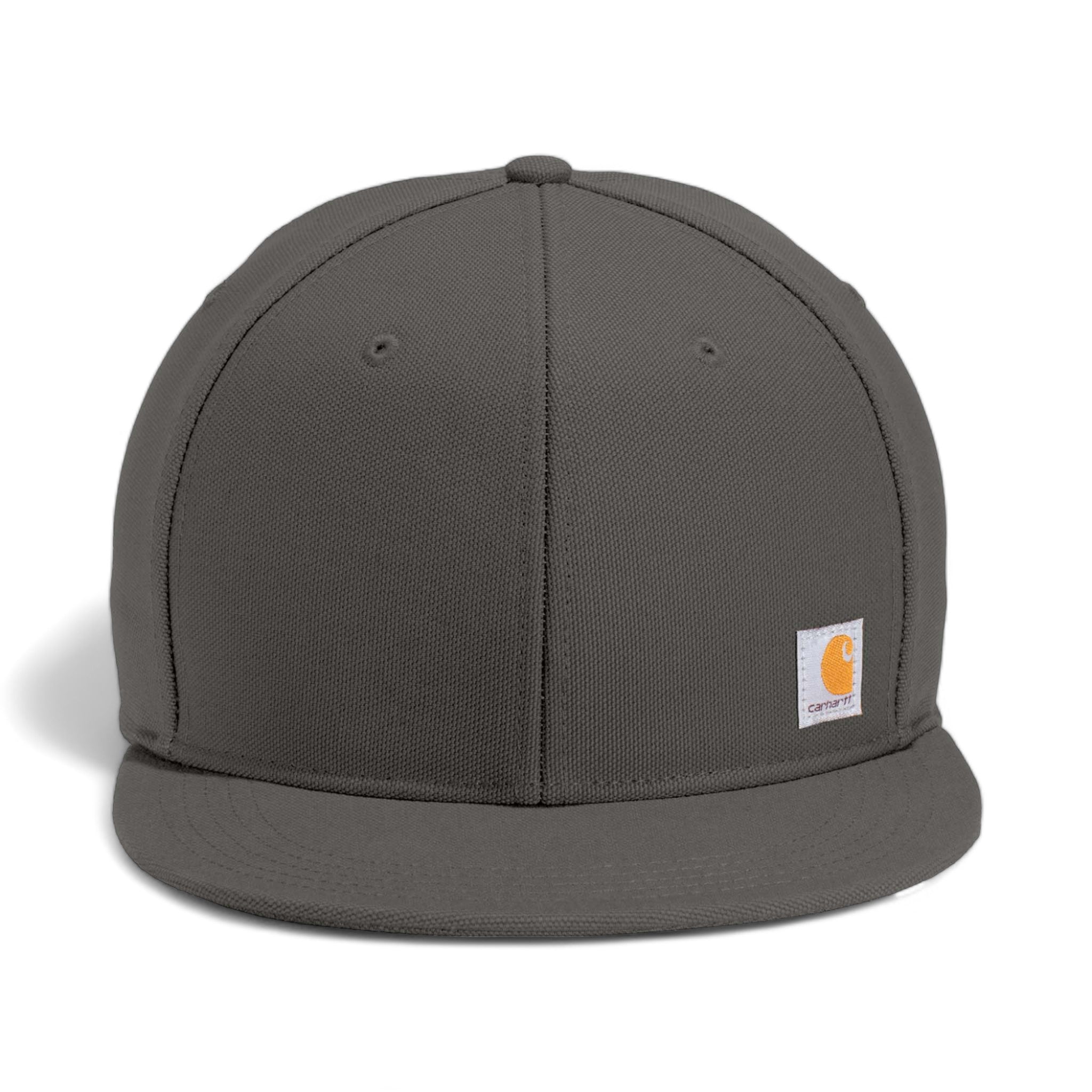 Front view of Carthartt CT101604 custom hat in gravel