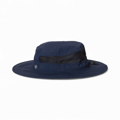 Left side view of Columbia 212477 custom hat in collegiate navy