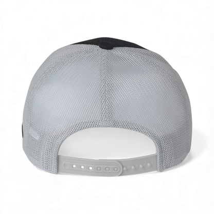 Back view of Columbia 216513 custom hat in black and cool grey