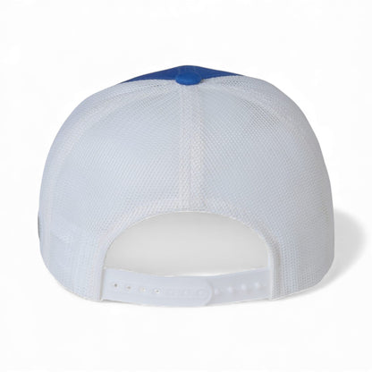 Back view of Columbia 216513 custom hat in vivid blue
