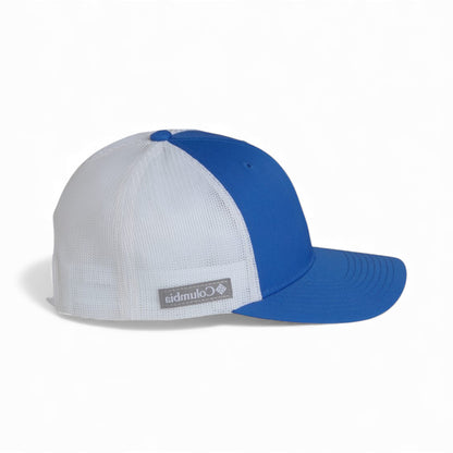 Right side view of Columbia 216513 custom hat in vivid blue
