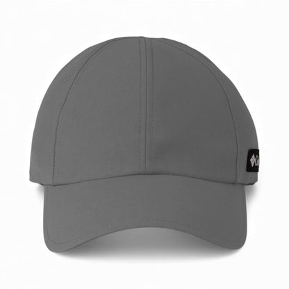 Front view of Columbia 216514 custom hat in city grey