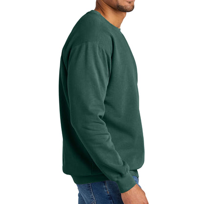 Comfort Colors 1566 custom crewneck in blue spruce, right side view