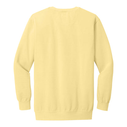 Comfort Colors 1566 custom crewneck in butter, back view