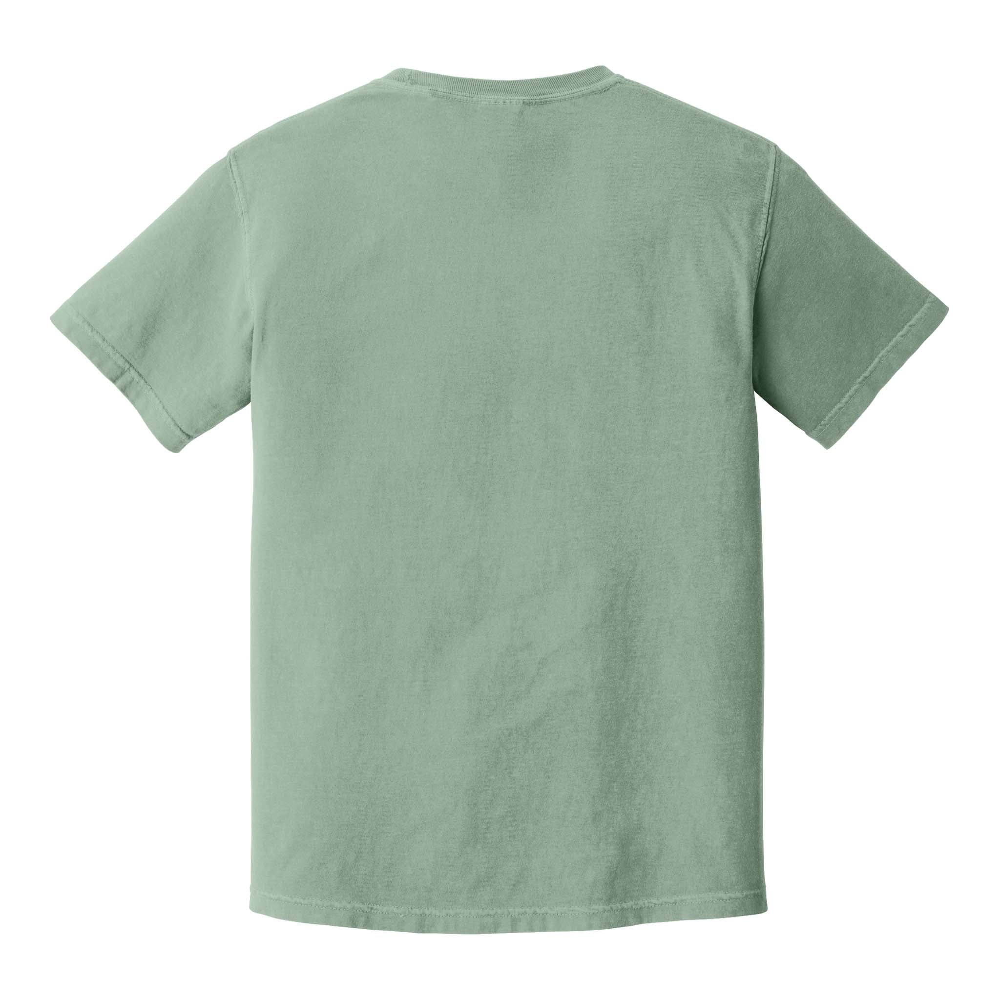 Comfort Colors 1717 custom short sleeve t-shirt in bay, back view