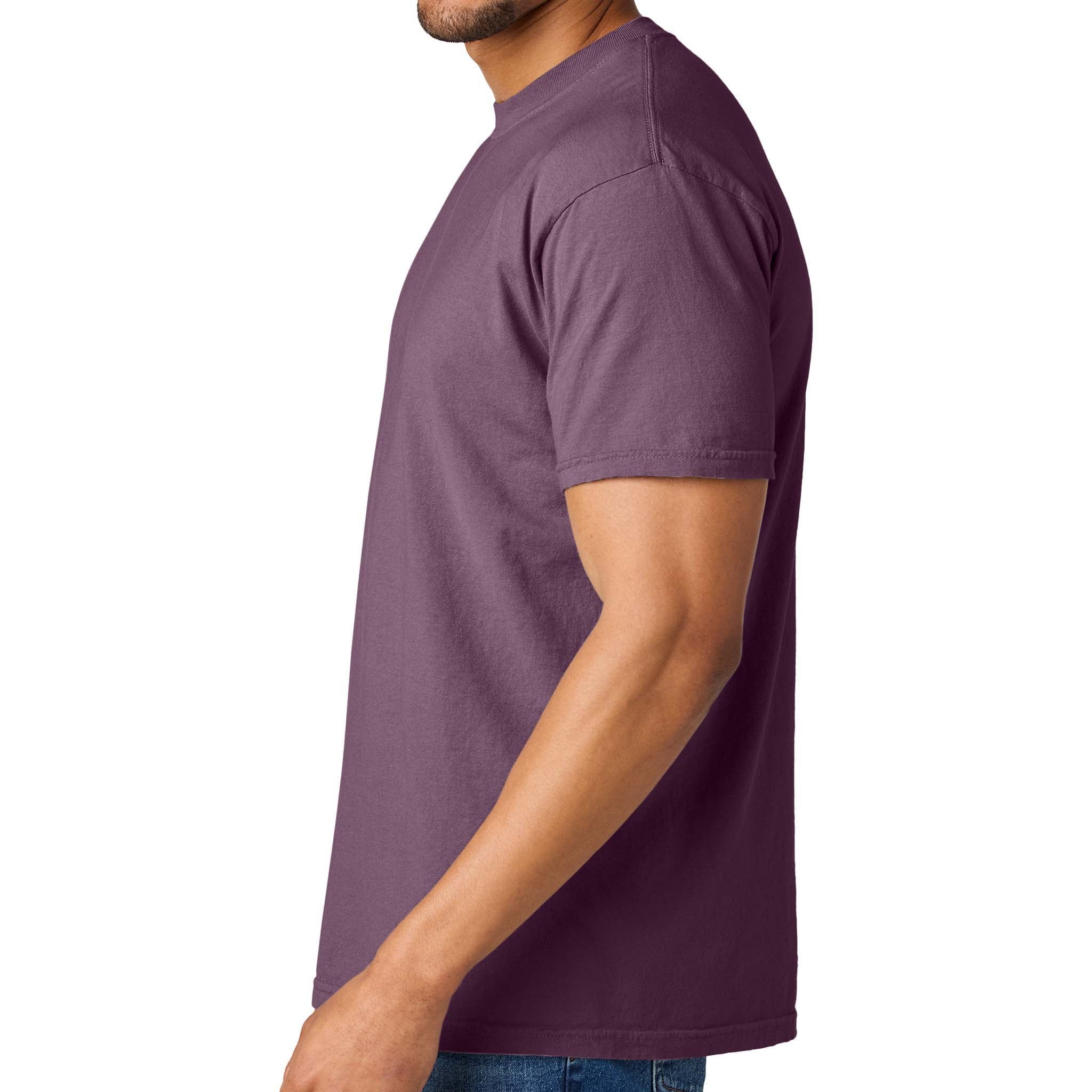 Comfort Colors 1717 custom short sleeve t-shirt in berry, left side view
