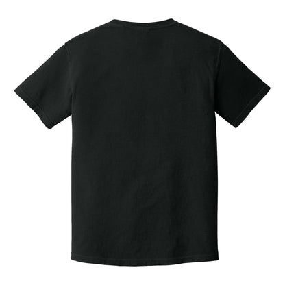 Comfort Colors 1717 custom short sleeve t-shirt in black, back view