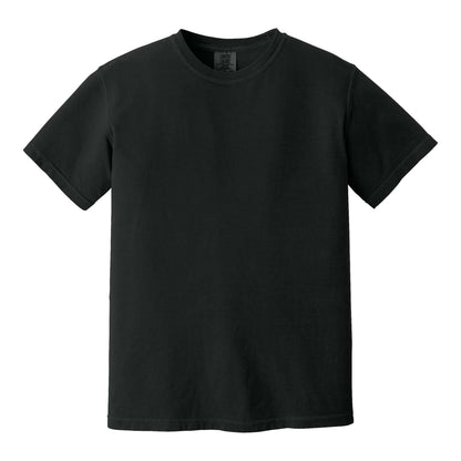 Comfort Colors 1717 custom short sleeve t-shirt in black, front view