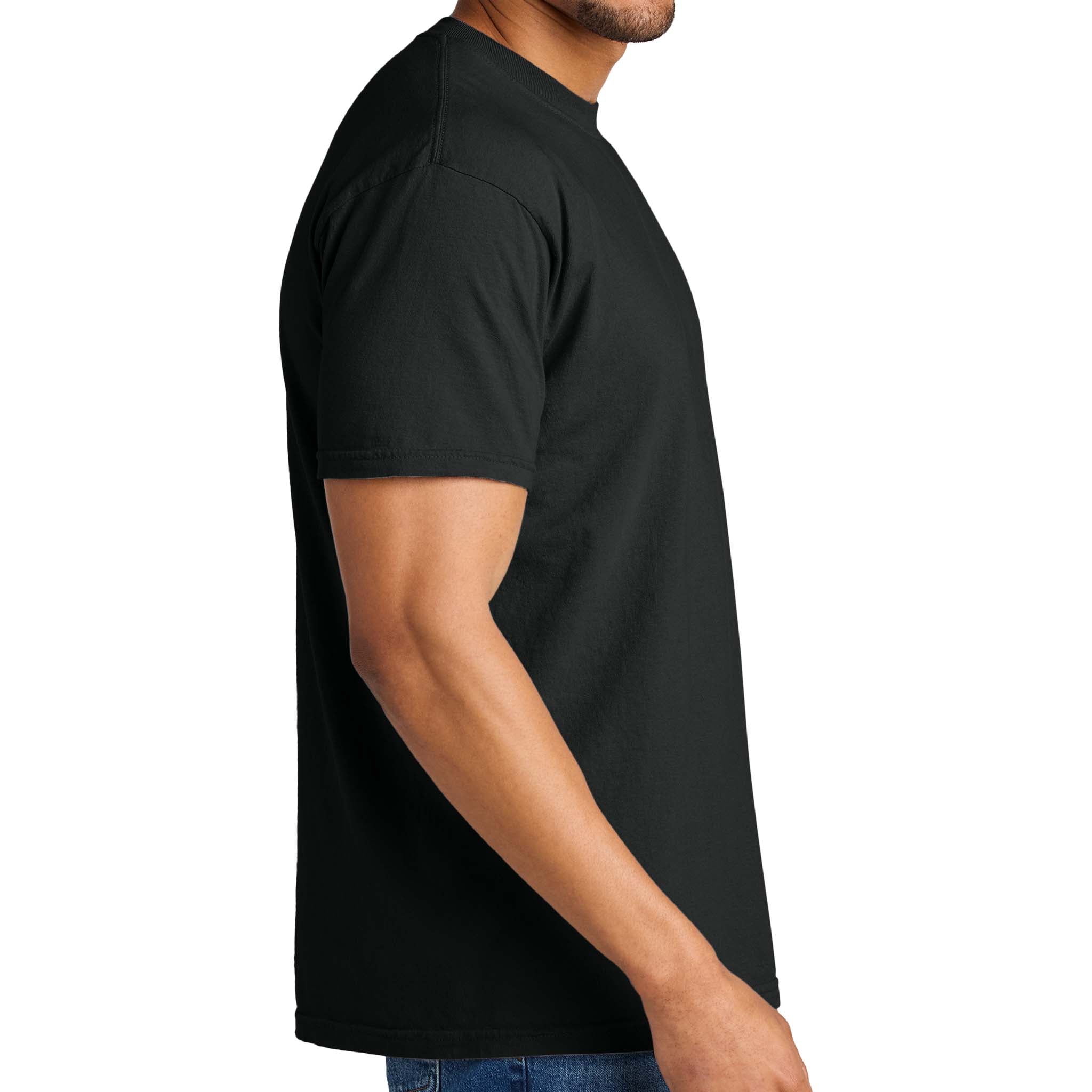 Comfort Colors 1717 custom short sleeve t-shirt in black, right side view