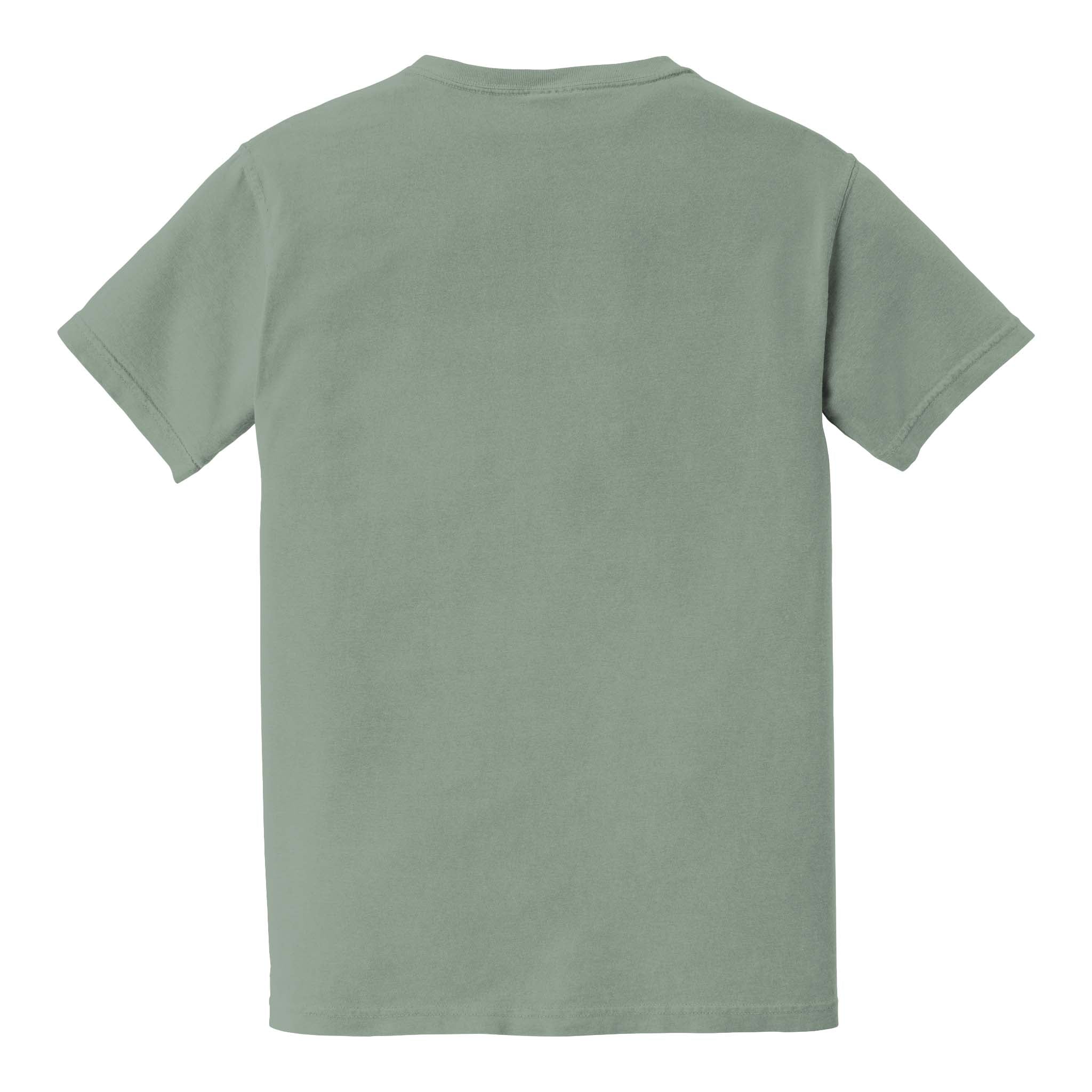 Comfort Colors 6030 custom short sleeve t-shirt in bay, back view
