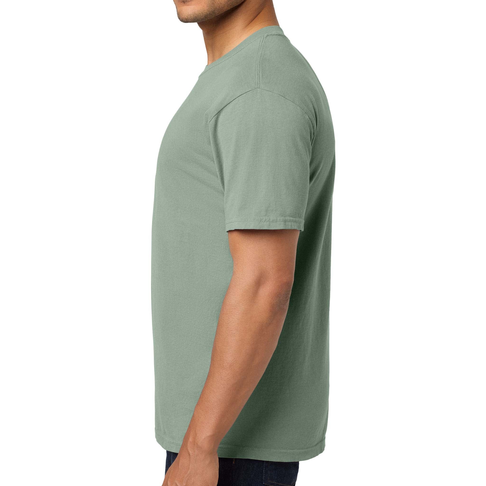Comfort Colors 6030 custom short sleeve t-shirt in bay, left side view