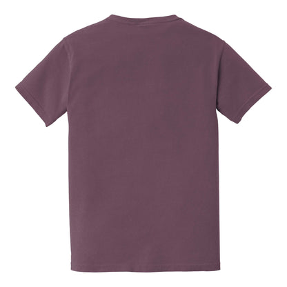Comfort Colors 6030 custom short sleeve t-shirt in berry, back view