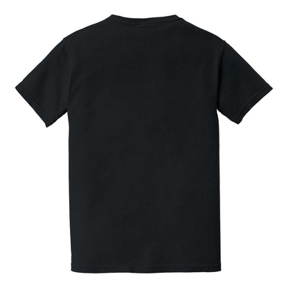 Comfort Colors 6030 custom short sleeve t-shirt in black, back view