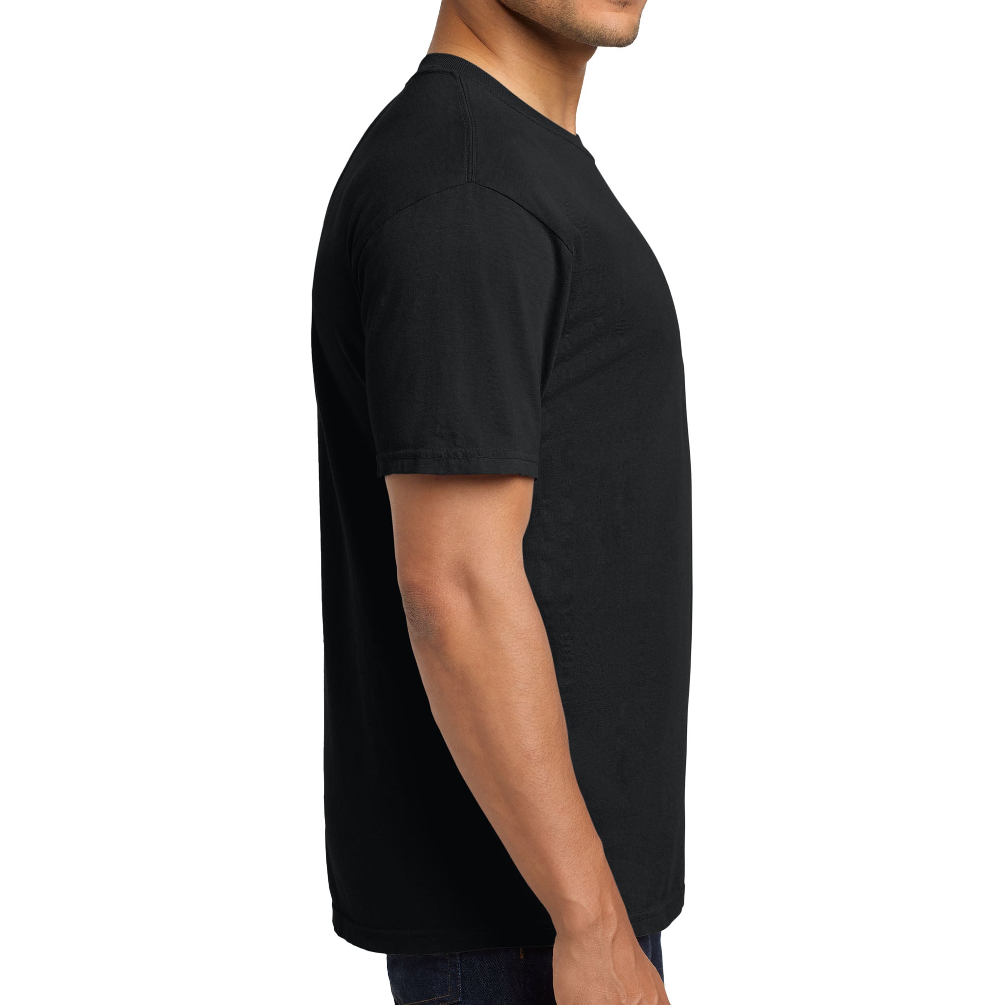 Comfort Colors 6030 custom short sleeve t-shirt in black, right side view