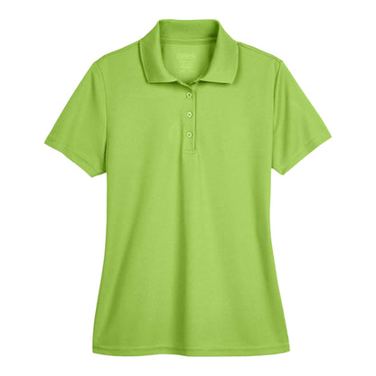 Core 365 78181 custom polo in acid green, front view
