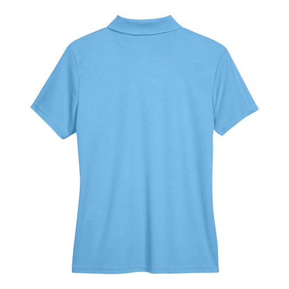 Core 365 78181 custom polo in columbia blue, back view