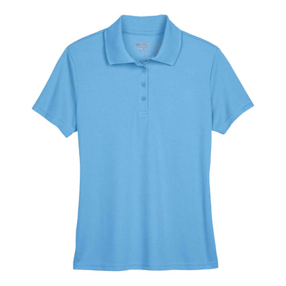Core 365 78181 custom polo in columbia blue, front view