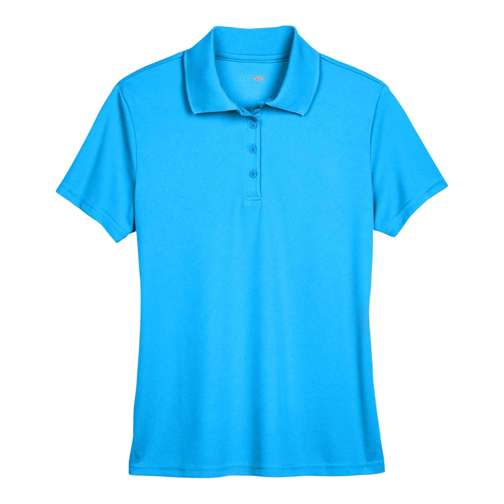 Core 365 78181 custom polo in electric blue, front view