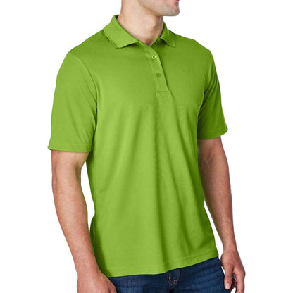 Core 365 88181 custom polo in acid green, right side view