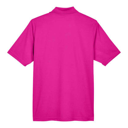 Core 365 88181 custom polo in bright magenta, back view