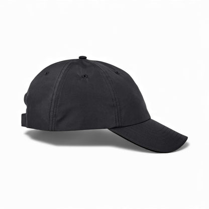 Right side view of Core 365 CE001 custom hat in black