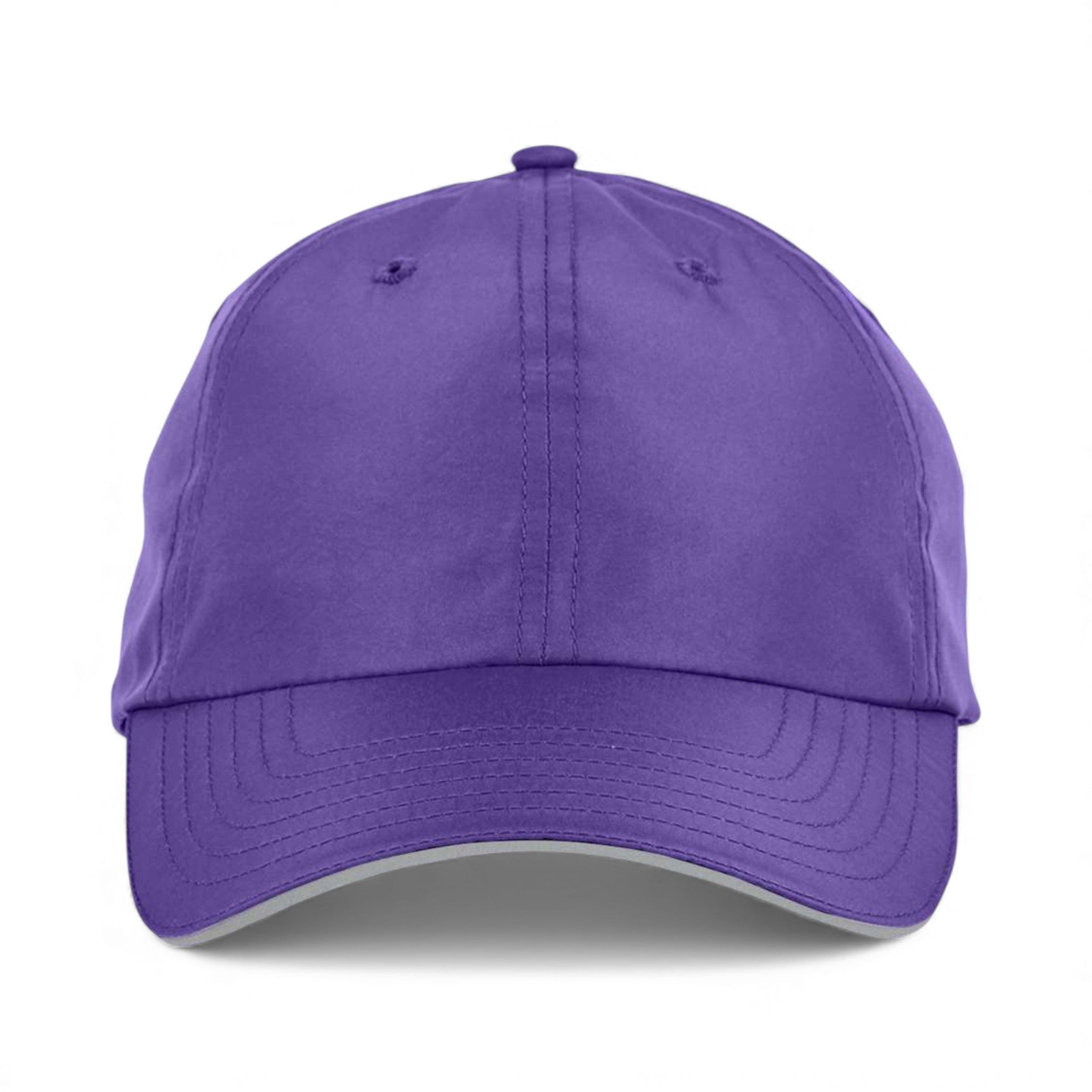 Front view of Core 365 CE001 custom hat in campus purple