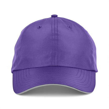 Front view of Core 365 CE001 custom hat in campus purple