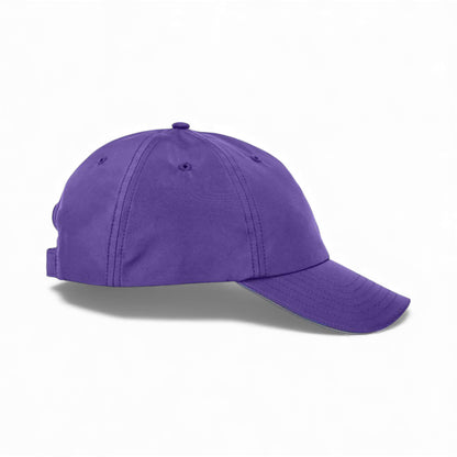 Right side view of Core 365 CE001 custom hat in campus purple