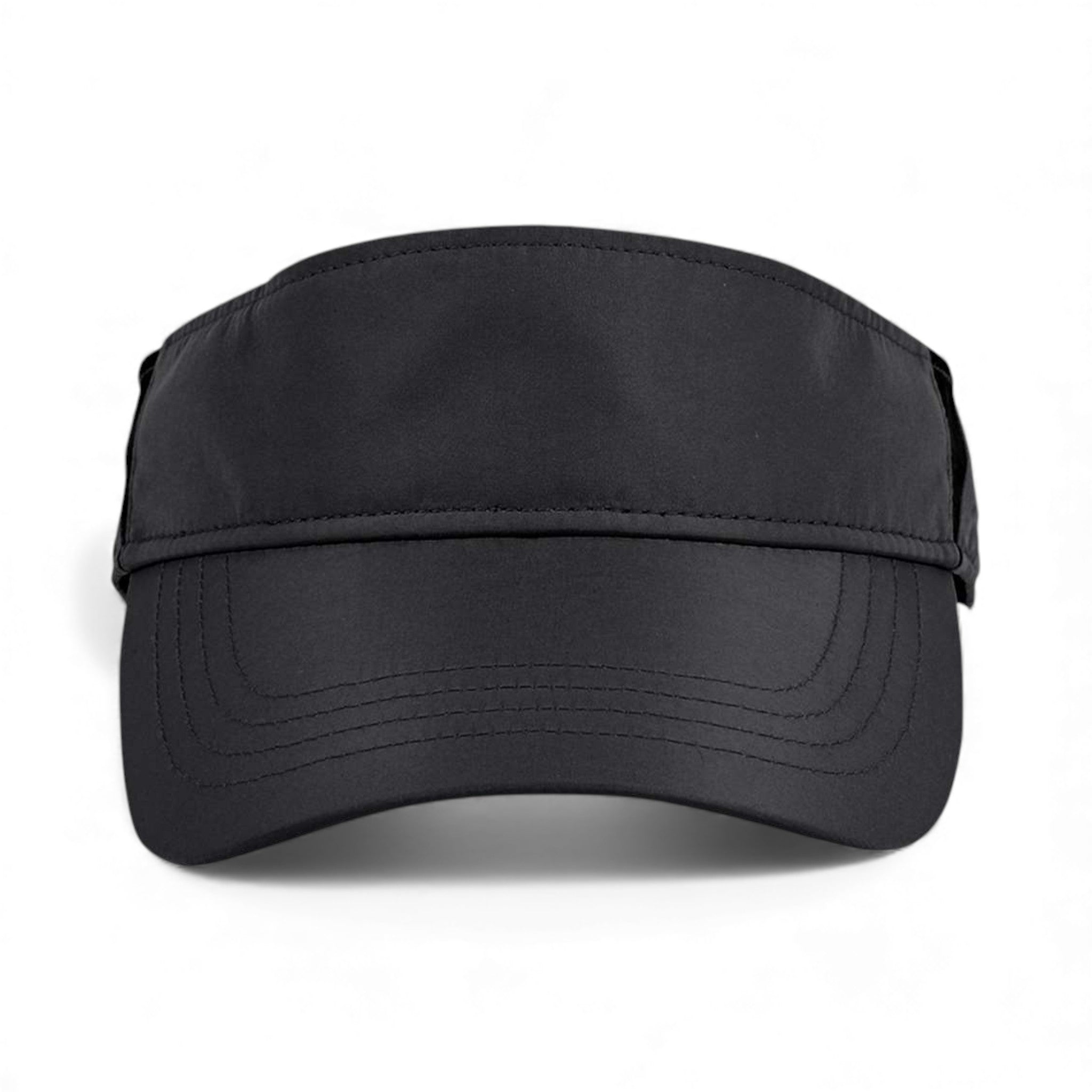 Front view of Core 365 CE002 custom hat in black and carbon