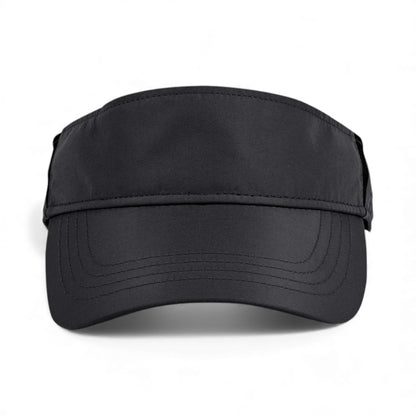 Front view of Core 365 CE002 custom hat in black and carbon