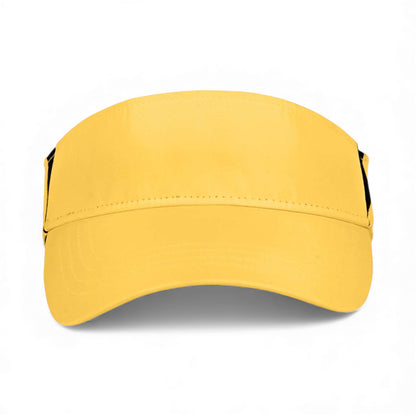 Front view of Core 365 CE002 custom hat in campus gold and carbon