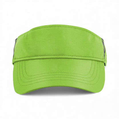 Front view of Core 365 CE002 custom hat in acid green and carbon
